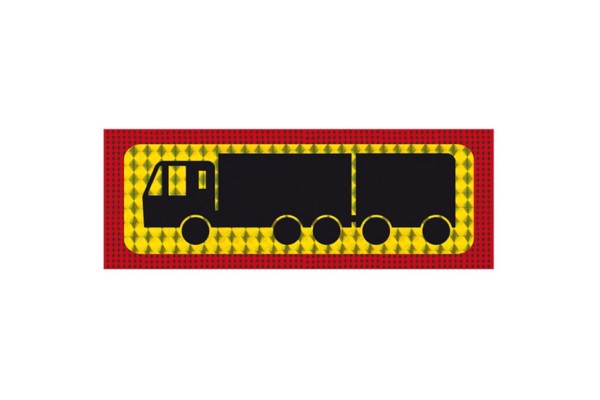 Πινακίδα Αυτοκόλλητη Φορτηγό Συρόμενο 48x20cm 1Τμχ
