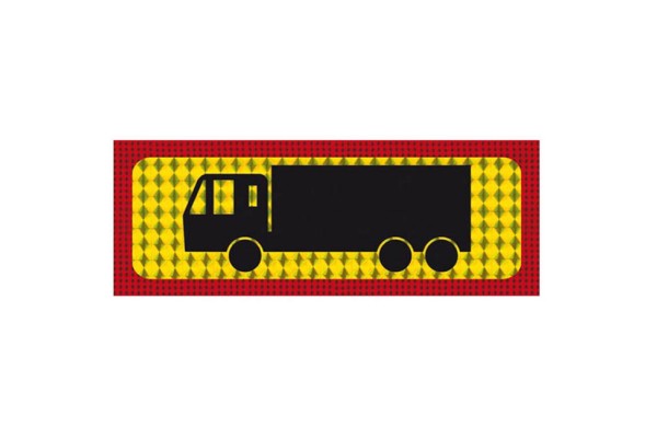 Πινακίδα Λαμαρίνα Φορτηγό Τριαξονικό 48x20cm 1Τμχ