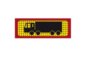 Πινακίδα Λαμαρίνα Φορτηγό Τετραξονικό 48x20cm 1 Τμχ