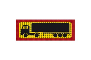 Πινακίδα Λαμαρίνα Φορτηγό Επικαθήμενο 48x20cm 1 Τμχ