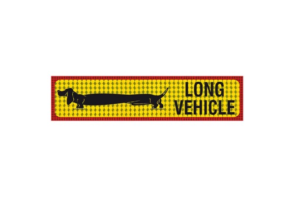 Πινακίδα Αυτοκόλλητη Φορτηγό Long Vehicle 69x12cm 1Τμχ