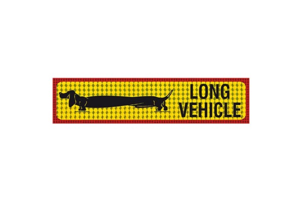 Πινακίδα Αυτοκόλλητη Φορτηγό Long Vehicle49x9cm 1Τμχ
