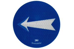 Αυτοκόλλητο Σήμα Πορείας "Βέλος" 3M Φ15cm 1Τμχ