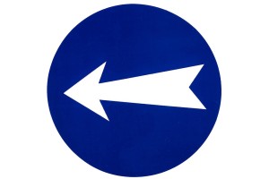 Αυτοκόλλητο Σήμα Πορείας "Βέλος" Φ15cm 1Τμχ