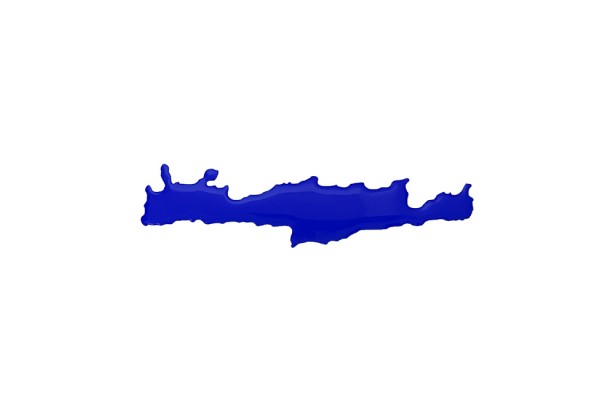 Αυτοκόλλητος Χάρτης Κρήτη Σμάλτομπλε 15x3.5cm 1Τμχ