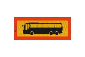 Πινακίδα Αυτοκόλλητη 3M Λεωφορείο Τριαξονικό 50x20cm 1Τμχ