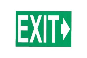 Αυτοκόλλητο Σήμα "EXIT"16x10cm 1Τμχ