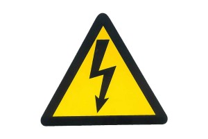 Αυτοκόλλητο Σήμα "Προσοχή Κίνδυνος Ηλεκτροπληξίας" 20x20cm 1Τμχ