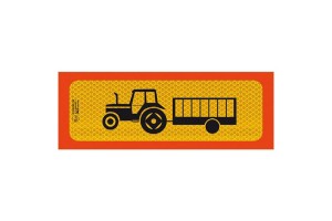 Πινακίδα Αλουμινίου 3M Tρακτέρ 50x20cm 50x20cm 1Τμχ