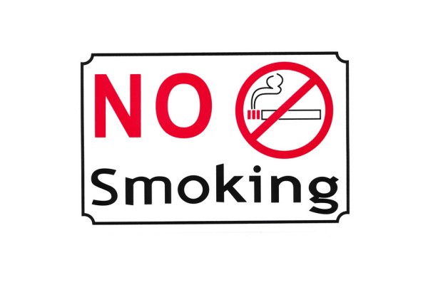 Πινακίδα Αυτοκόλλητη "No Smoking" 30x20cm 1Τμχ