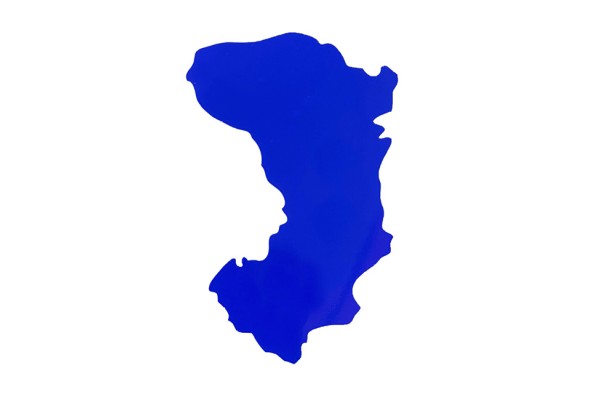 Αυτοκόλλητος Χάρτης Χίος Μπλε 7.5x5 Cm 1Τμχ