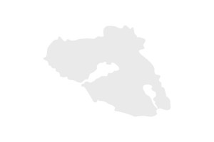 Αυτοκόλλητος Χάρτης Λέσβος Λευκός 10x7.5cm 1Τμχ