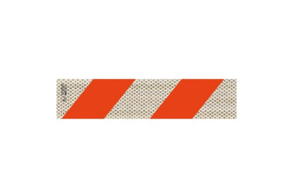 Πινακίδα Αλουμινίου 3M ΖέβραΆσπρη - Πορτοκαλί 56x14cm 1Τμχ