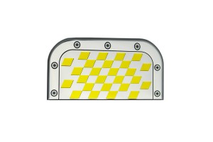 Προστατευτικό Αυτοκόλλητο Αλουμινίου Για Την Εξάτμιση Ασημί-Κίτρινο 18x9cm