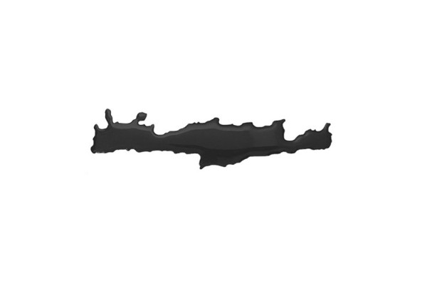 Αυτοκόλλητος Χάρτης Κρήτη Σμάλτο Μαύρος 10x2cm 1Τμχ