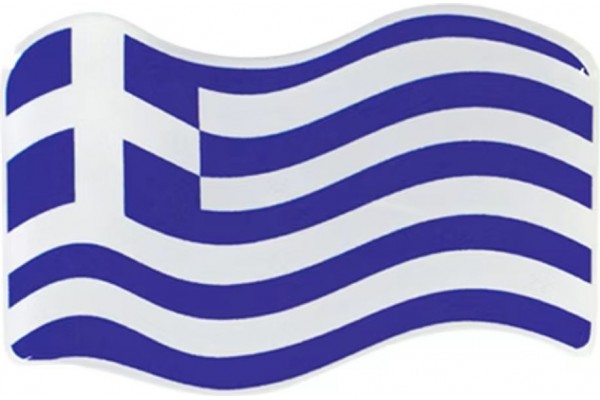 Αυτοκόλλητη Ελληνική Σημαία Κυματιστή Σμάλτο 7x4cm 1Τμχ Αυτοκόλλητη Ελληνική Σημαία Κυματιστή Σμάλτο 7x4cm 1Τμχ