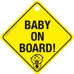 Σήμα "Baby On Board" Κίτρινο Πλέξιγκλας Με Βεντούζα Σήμα "Baby On Board" Κίτρινο Πλέξιγκλας Με Βεντούζα