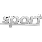 Αυτοκόλλητο Σήμα Χρωμίου 3D "SPORT" 11x2.5cm 1Τμχ Αυτοκόλλητο Σήμα Χρωμίου 3D "SPORT" 11x2.5cm 1Τμχ
