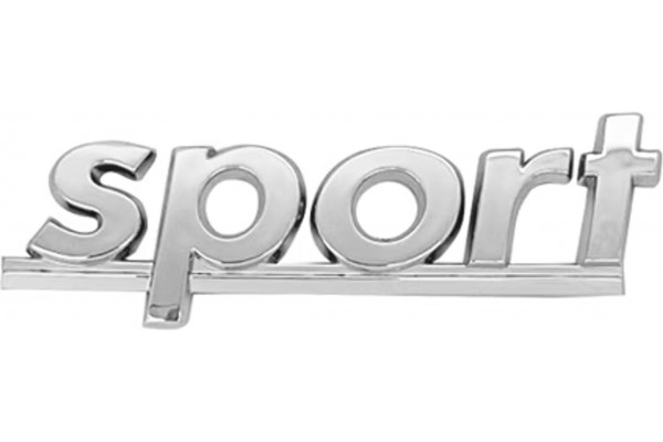 Αυτοκόλλητο Σήμα Χρωμίου 3D "SPORT" 11x2.5cm 1Τμχ Αυτοκόλλητο Σήμα Χρωμίου 3D "SPORT" 11x2.5cm 1Τμχ