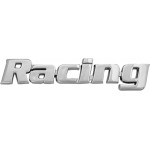 Αυτοκόλλητο Σήμα Χρωμίου 3D "Racing" 10.2x2cm 1Τμχ Αυτοκόλλητο Σήμα Χρωμίου 3D "Racing" 10.2x2cm 1Τμχ