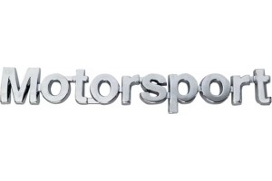 Αυτοκόλλητο Σήμα Χρωμίου 3D "MOTORSPORT" 14.8x2cm 1Τμχ