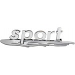 Αυτοκόλλητο Σήμα Χρωμίου 3D "Sport & Fire" 16x4cm 1Τμχ Αυτοκόλλητο Σήμα Χρωμίου 3D "Sport & Fire" 16x4cm 1Τμχ
