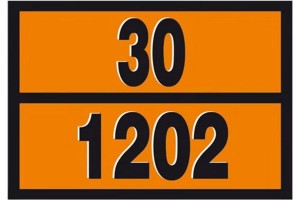 Πινακίδα Φορτηγού Καυσίμoυ 30/1202 Ανάγλυφη 30x40cm 1Τμχ