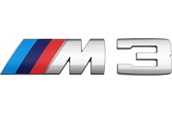 Αυτοκόλλητο Σήμα Τύπου Bmw "M3" 10.5x3cm 1Τμχ Αυτοκόλλητο Σήμα Τύπου Bmw "M3" 10.5x3cm 1Τμχ