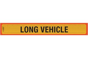 Πινακίδα Αλουμινίου 3M Φορτηγό Long Vehicle Γίγας 125x20cm 1Τμχ
