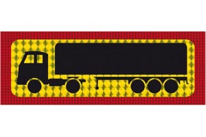 Πινακίδα Λαμαρίνα Φορτηγό Επικαθήμενο 48x20cm 1 Τμχ