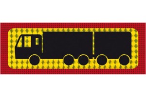 Πινακίδα Λαμαρίνα Φορτηγό Συρόμενο 48x20cm 1 Τμχ