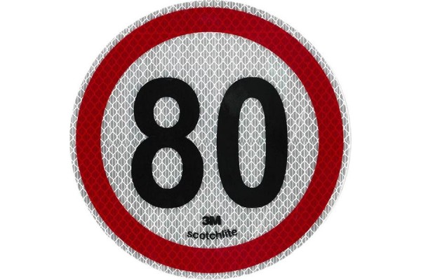 Αυτοκόλλητο Σήμα Όριο Ταχύτητας 3Μ "80" 15cm 1Τμχ Αυτοκόλλητο Σήμα Όριο Ταχύτητας 3Μ "80" 15cm 1Τμχ