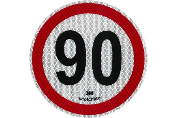 Αυτοκόλλητο Σήμα Όριο Ταχύτητας 3Μ "90" 15cm 1Τμχ Αυτοκόλλητο Σήμα Όριο Ταχύτητας 3Μ "90" 15cm 1Τμχ