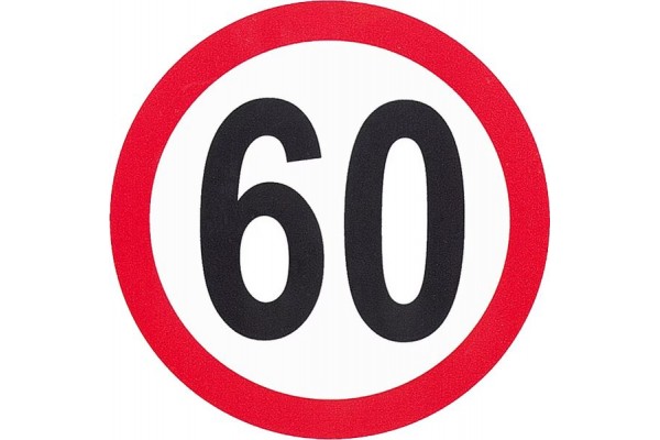 Αυτοκόλλητο Σήμα Όριο Ταχύτητας "60" 15cm 1Τμχ Αυτοκόλλητο Σήμα Όριο Ταχύτητας "60" 15cm 1Τμχ