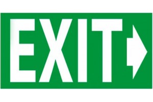 Αυτοκόλλητο Σήμα "EXIT"16x10cm 1Τμχ