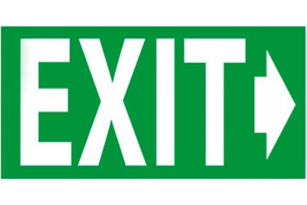 Αυτοκόλλητο Σήμα "EXIT"16x10cm 1Τμχ Αυτοκόλλητο Σήμα "EXIT"16x10cm 1Τμχ
