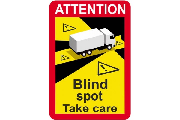 Αυτοκόλλητο Σήμα Τυφλό Σημείο Για Φορτηγό (Blind Spot - Take Care) 12x17cm 1Τμχ Αυτοκόλλητο Σήμα Τυφλό Σημείο Για Φορτηγό (Blind Spot - Take Care) 12x17cm 1Τμχ