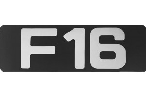 Αυτοκόλλητο Σήμα "F16" Σμάλτο 20.5x7.5cm 1Τμχ