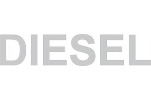 Αυτοκόλλητο Σήμα "Diesel" Ασημί 7x1.5cm 1Τμχ