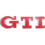 Σήμα "GTI" Αυτοκόλλητο Και Βιδωτό Κόκκινο - Ασημί 8x2.2cm 1 Τεμάχιο Σήμα "GTI" Αυτοκόλλητο Και Βιδωτό Κόκκινο - Ασημί 8x2.2cm 1 Τεμάχιο