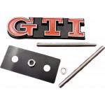 Σήμα "GTI" Αυτοκόλλητο Και Βιδωτό Κόκκινο - Ασημί 8x2.2cm 1 Τεμάχιο Σήμα "GTI" Αυτοκόλλητο Και Βιδωτό Κόκκινο - Ασημί 8x2.2cm 1 Τεμάχιο