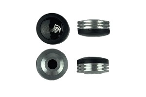 Καπάκια Βιδών Πινακίδας Exspider Μαύρα / Ασημί 4 Τεμάχια