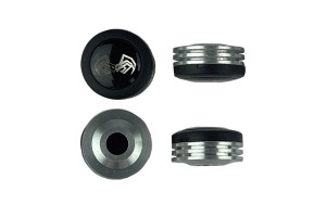 Καπάκια Exspider Για Τις Βίδες Των Πινακίδων Μαύρο - Ασημί 4Τμχ