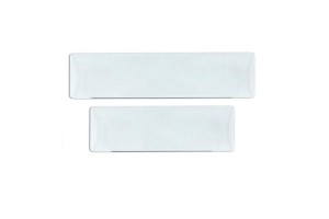 Καλύμματα Πλαστικά Για Πλαίσια Πινακίδας Παλαιού Τύπου Διάφανα 42x12.5cm Και 33x10.5cm 2Τμχ