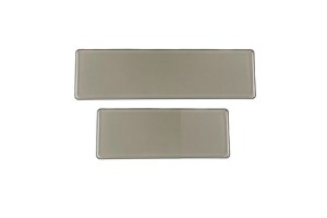 Καλύμματα Πλαστικά Για Πλαίσια Πινακίδας Παλαιού Τύπου Φιμέ 42x12.5cm Και 33x10.5cm 2Τμχ