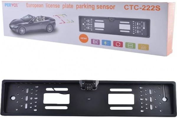 Πλαίσιο Πινακίδας CTC-222S Με Ενσωματομένη Κάμερα Οπισθοπορείας Πλαίσιο Πινακίδας CTC-222S Με Ενσωματομένη Κάμερα Οπισθοπορείας