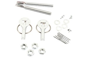 Δέστρες Καπό Αλουμινίου Ασημί Sparco Look 25x15x2cm Yt4-Hp-7