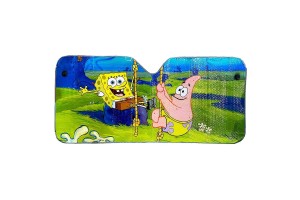 Ηλιοπροστασία Κουρτινάκι Παρμπρίζ Εσωτερικό Μπομπ Σφουγγαράκης & Ρatrick 60 X 130 Cm