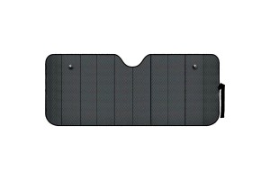 Ηλιοπροστασία Παρμπρίζ Αλουμινίου Μαύρο Matte Large Mattblk 145 x70 Cm 1 Τεμάχιο