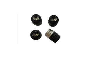 Καπάκια Βαλβίδων Αλουμινίου Μαύρο/Ασημί EX-Spider 4 Τεμάχια 20264